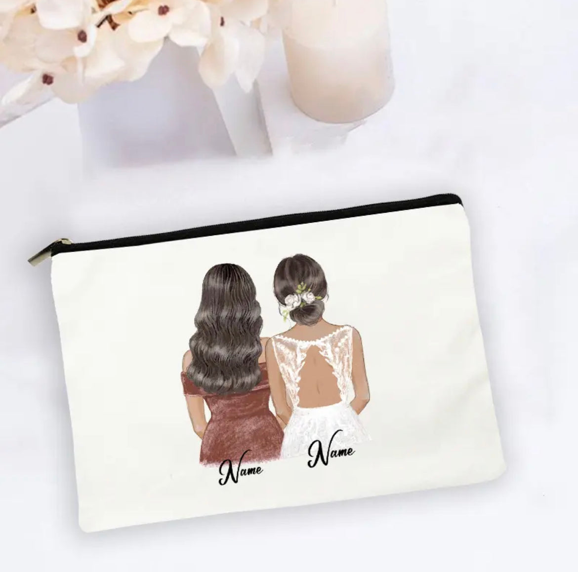 Personalized Bridesmaid Makeup Bag