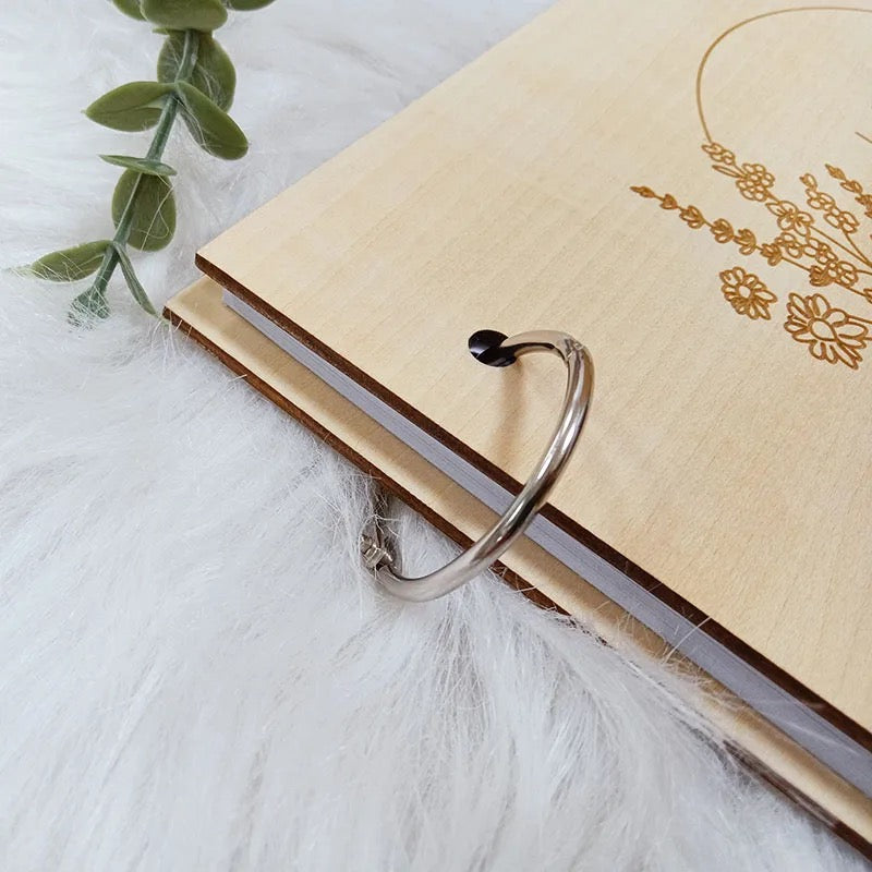 Personalized Wooden Wedding Guest Book