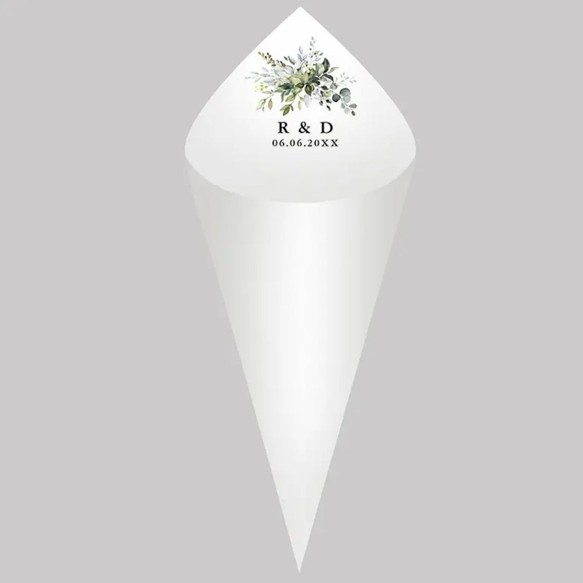 Personalized Wedding Cones - Set of 30