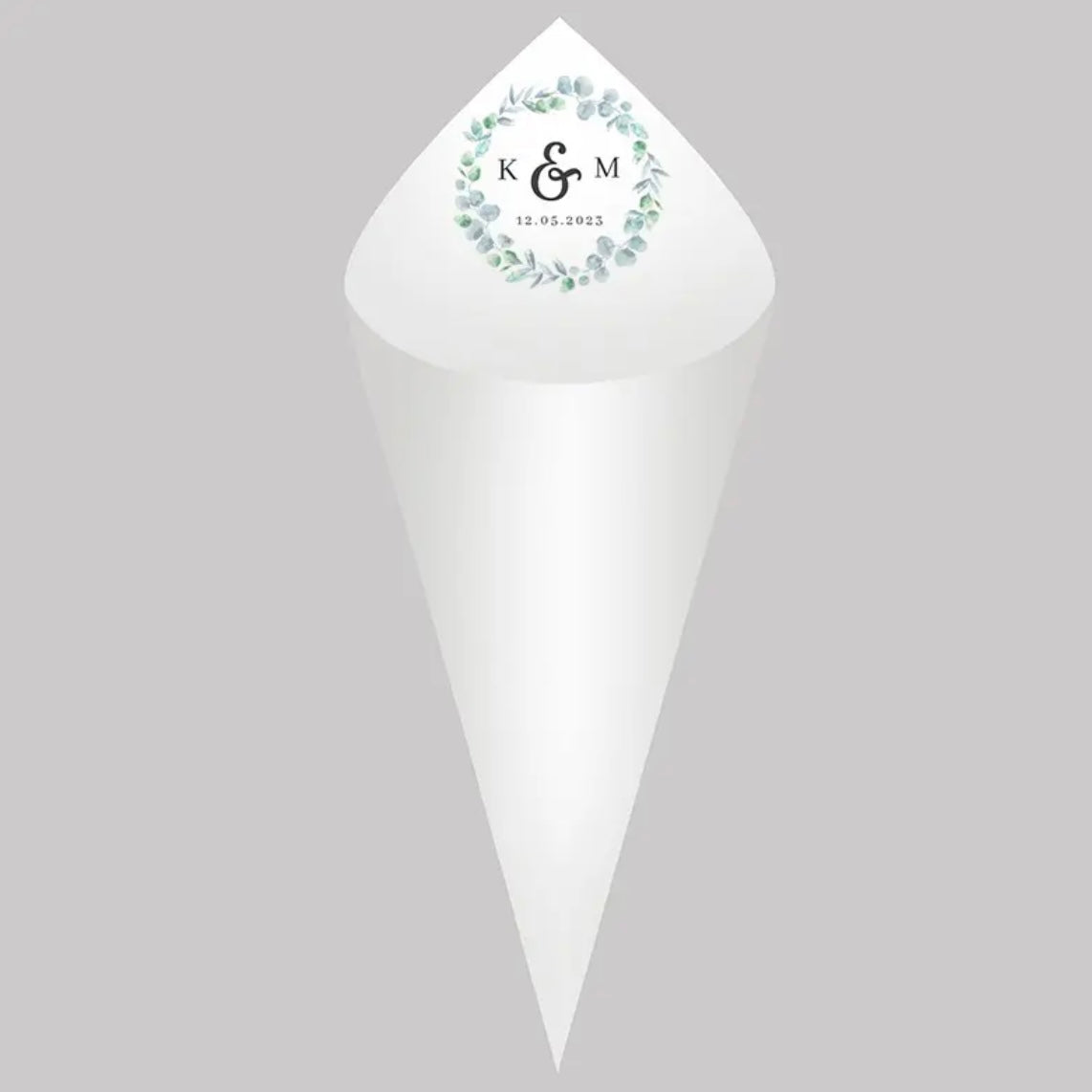 Personalized Wedding Cones - Set of 30