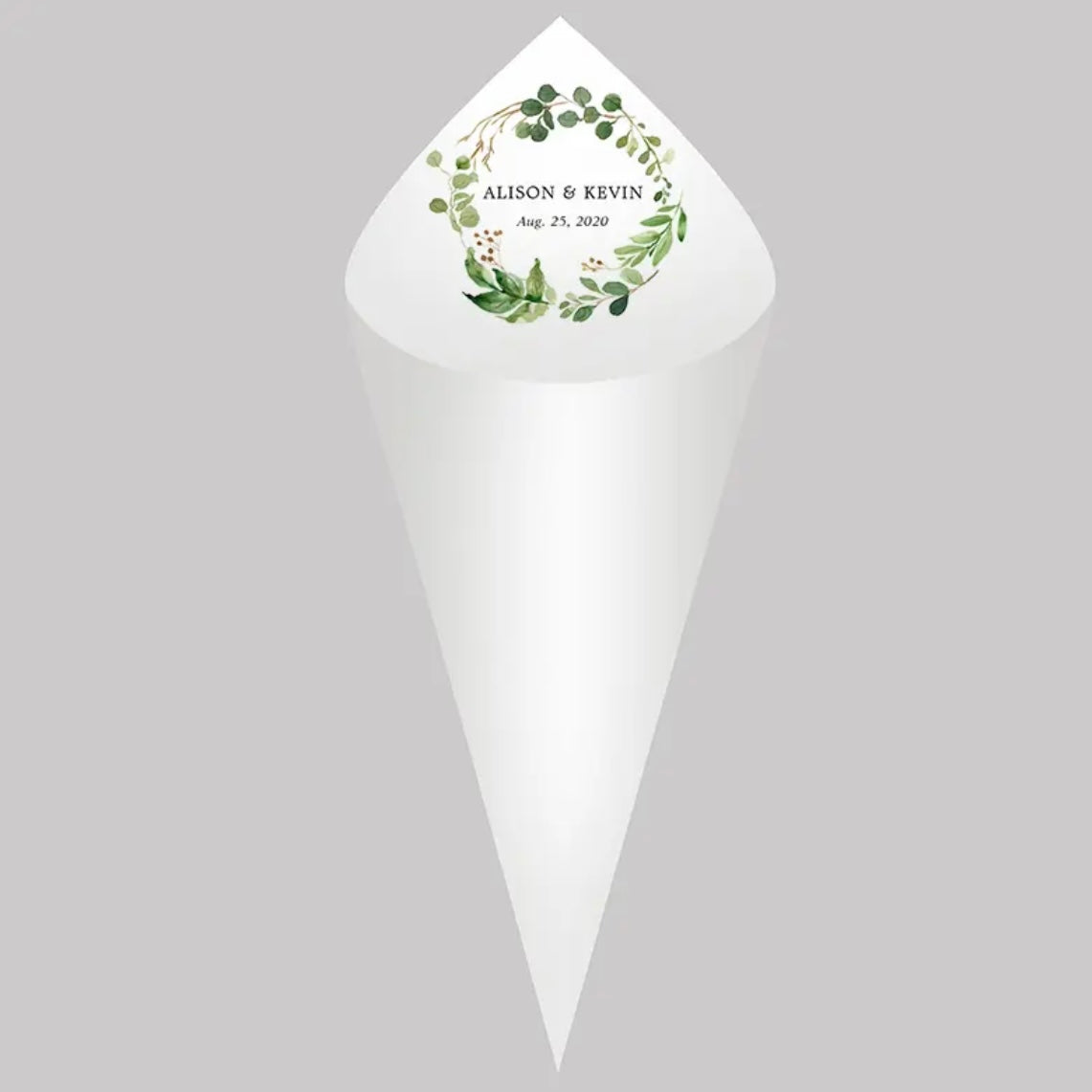 Personalized Wedding Cones - Set of 30