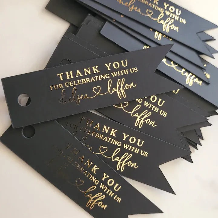 Custom Thank You Gift Tags- 50pcs