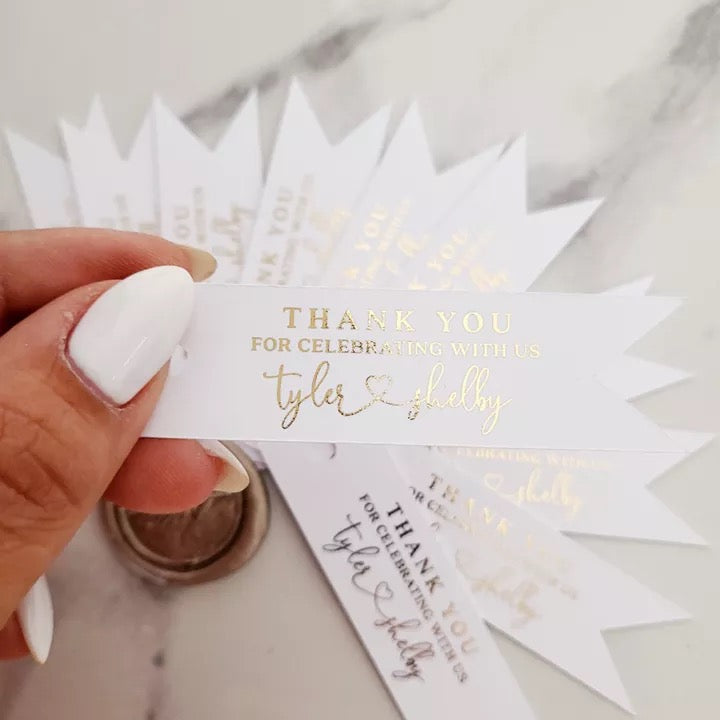 Custom Thank You Gift Tags- 50pcs