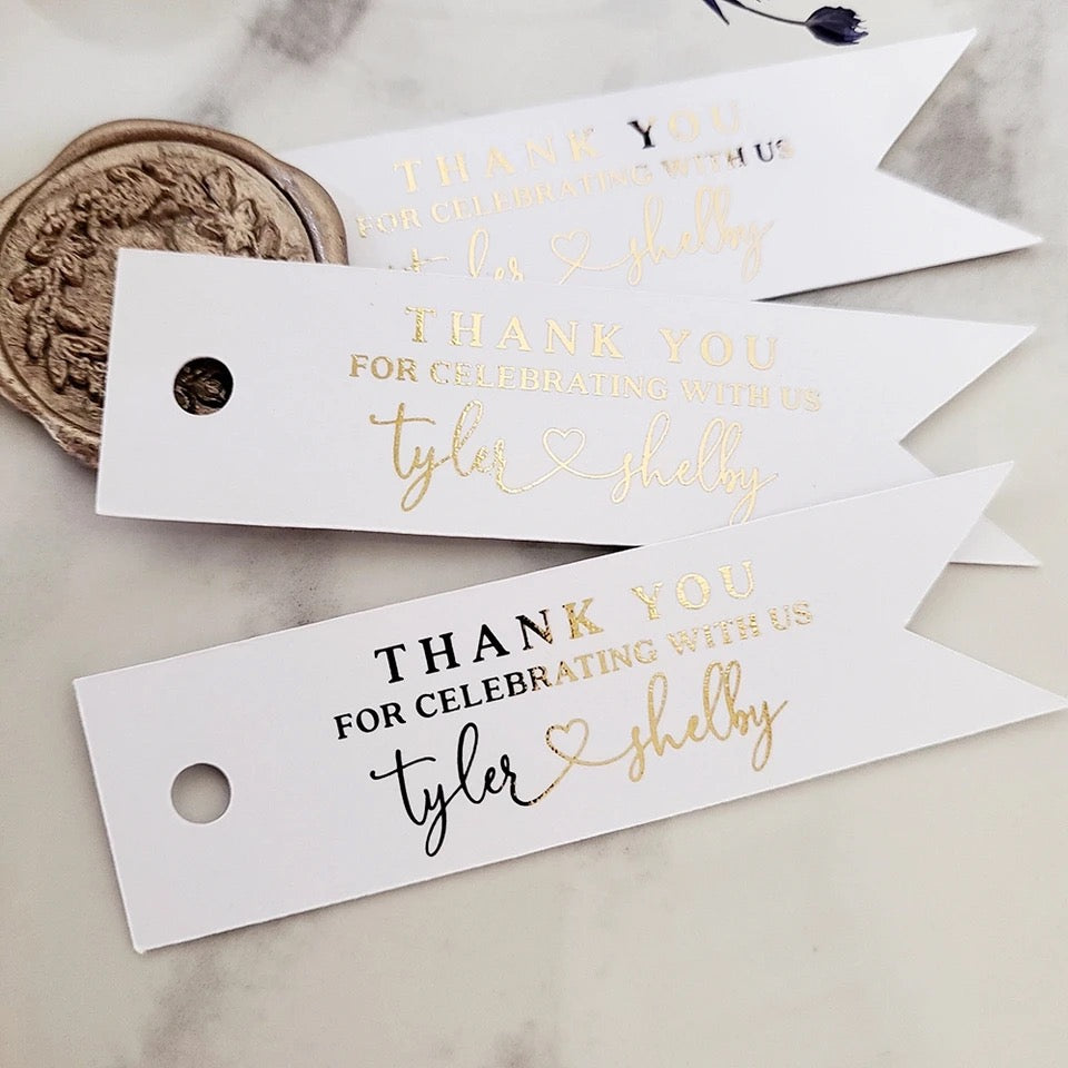 Custom Thank You Gift Tags- 50pcs