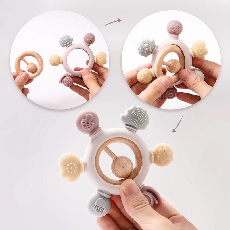 Forest Baby Teether Rattle