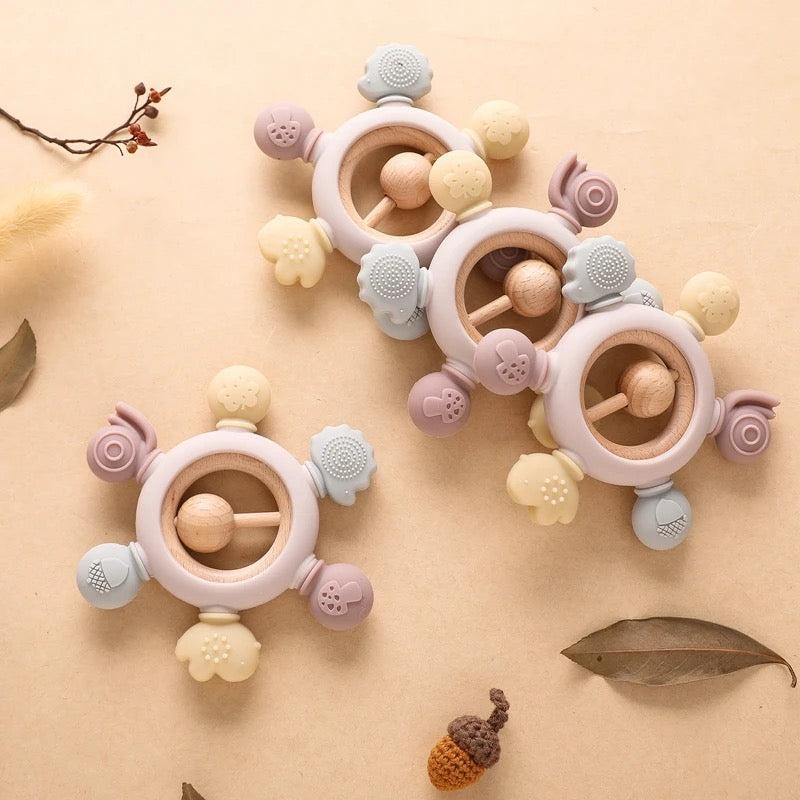 Forest Baby Teether Rattle