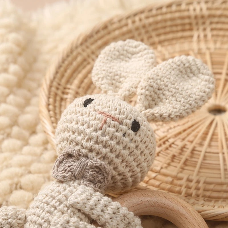 Baby Rattle Crochet Bunny Rattle Toy