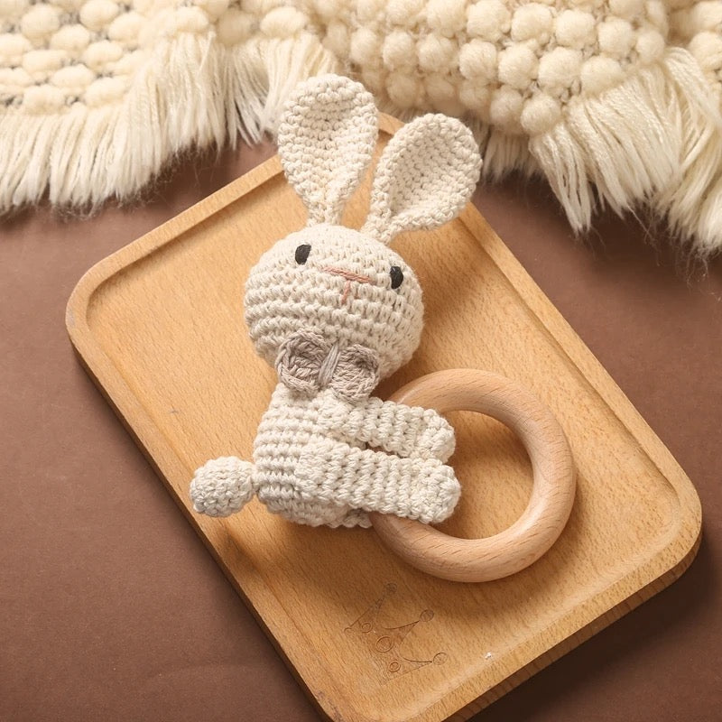 Baby Rattle Crochet Bunny Rattle Toy