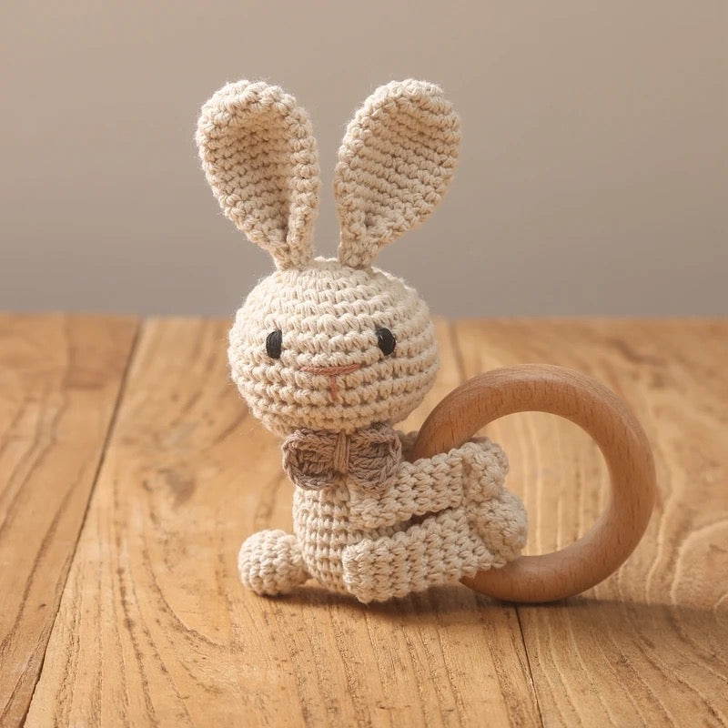 Baby Rattle Crochet Bunny Rattle Toy