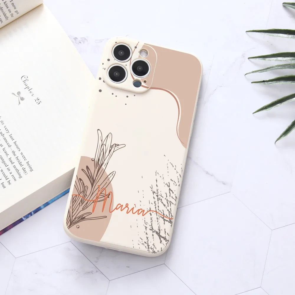 Personalized Floral Phone Case for iPhone