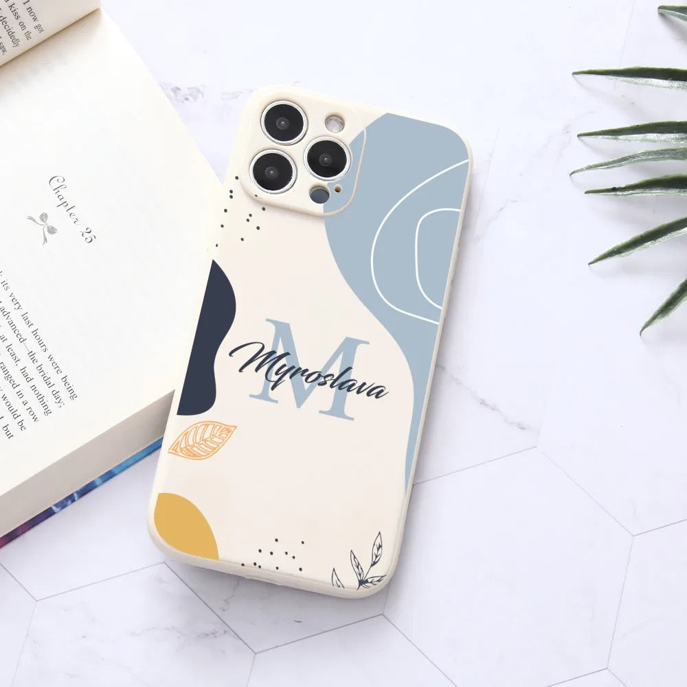 Personalized Floral Phone Case for iPhone