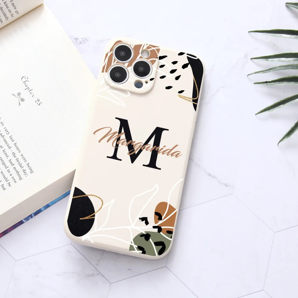 Personalized Floral Phone Case for iPhone