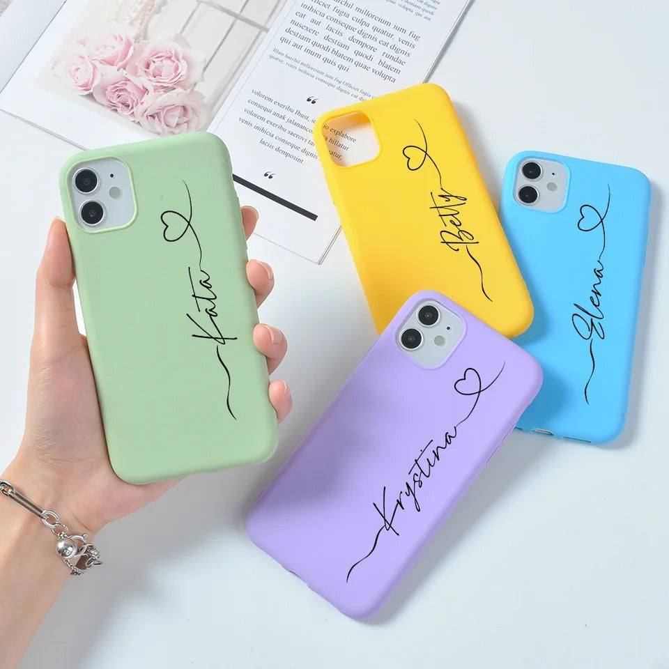 Personalized iPhone Case: Vibrant Hearts