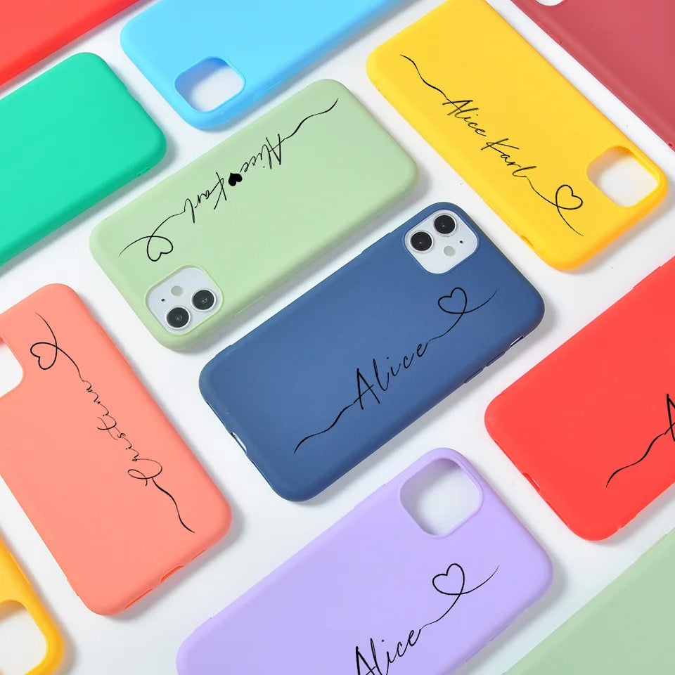Personalized iPhone Case: Vibrant Hearts