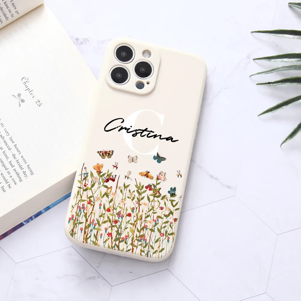 Floral Personalized iPhone Case