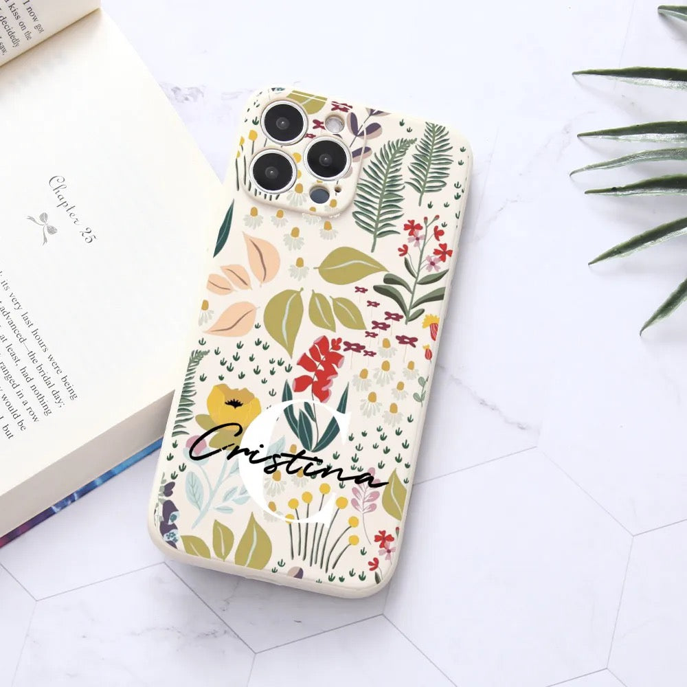 Floral Personalized iPhone Case