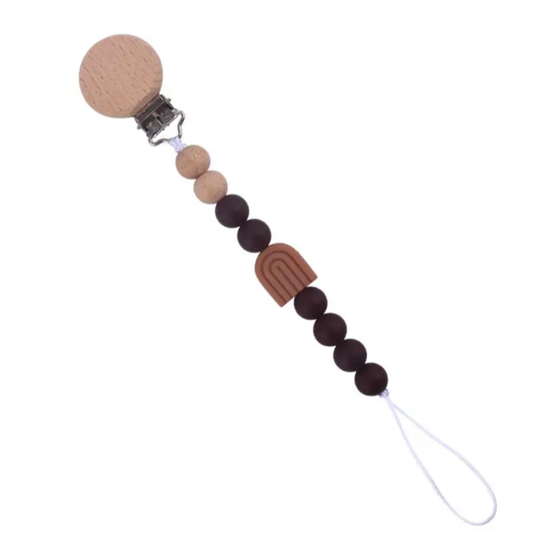Bold Rainbow Personalized Pacifier Clip