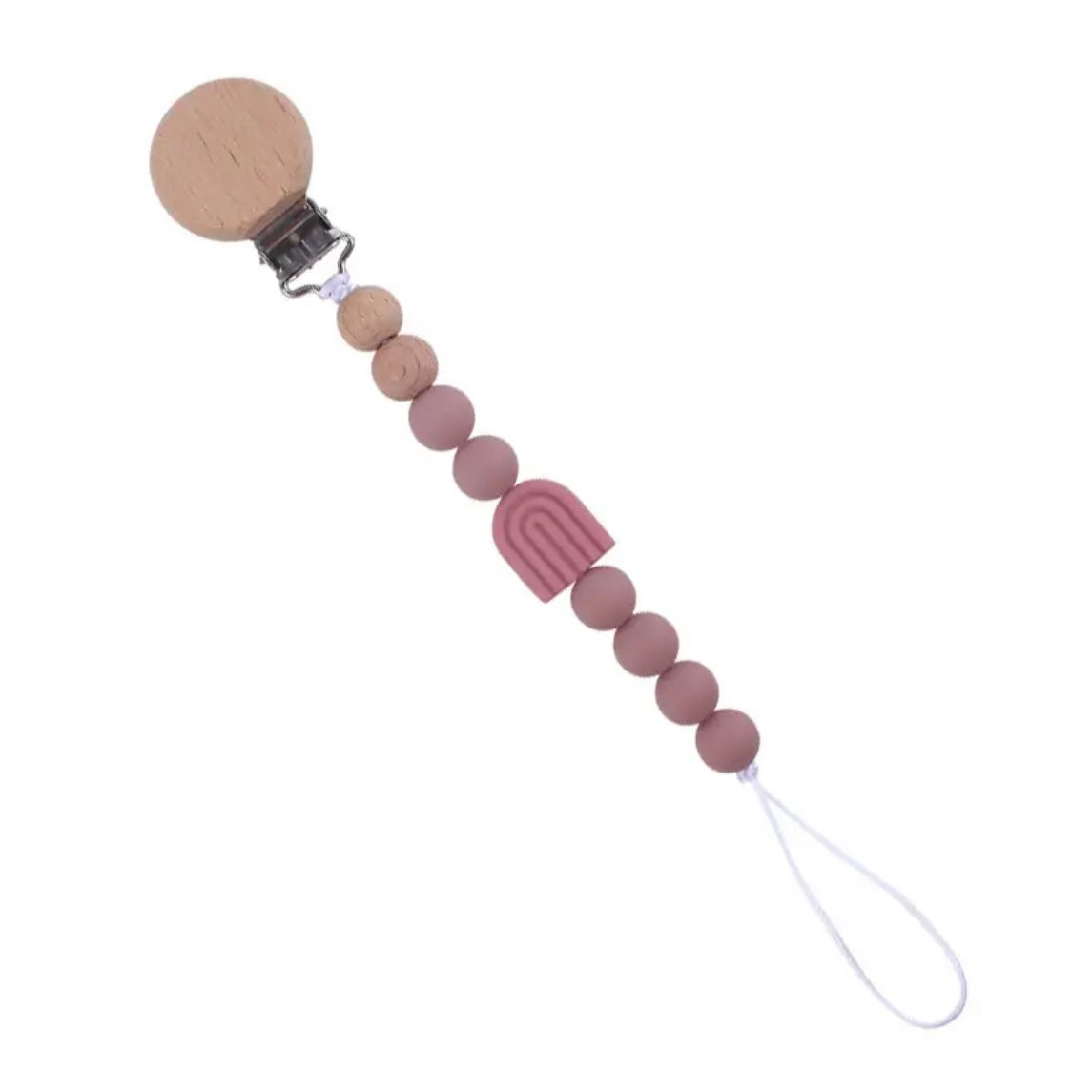 Bold Rainbow Personalized Pacifier Clip