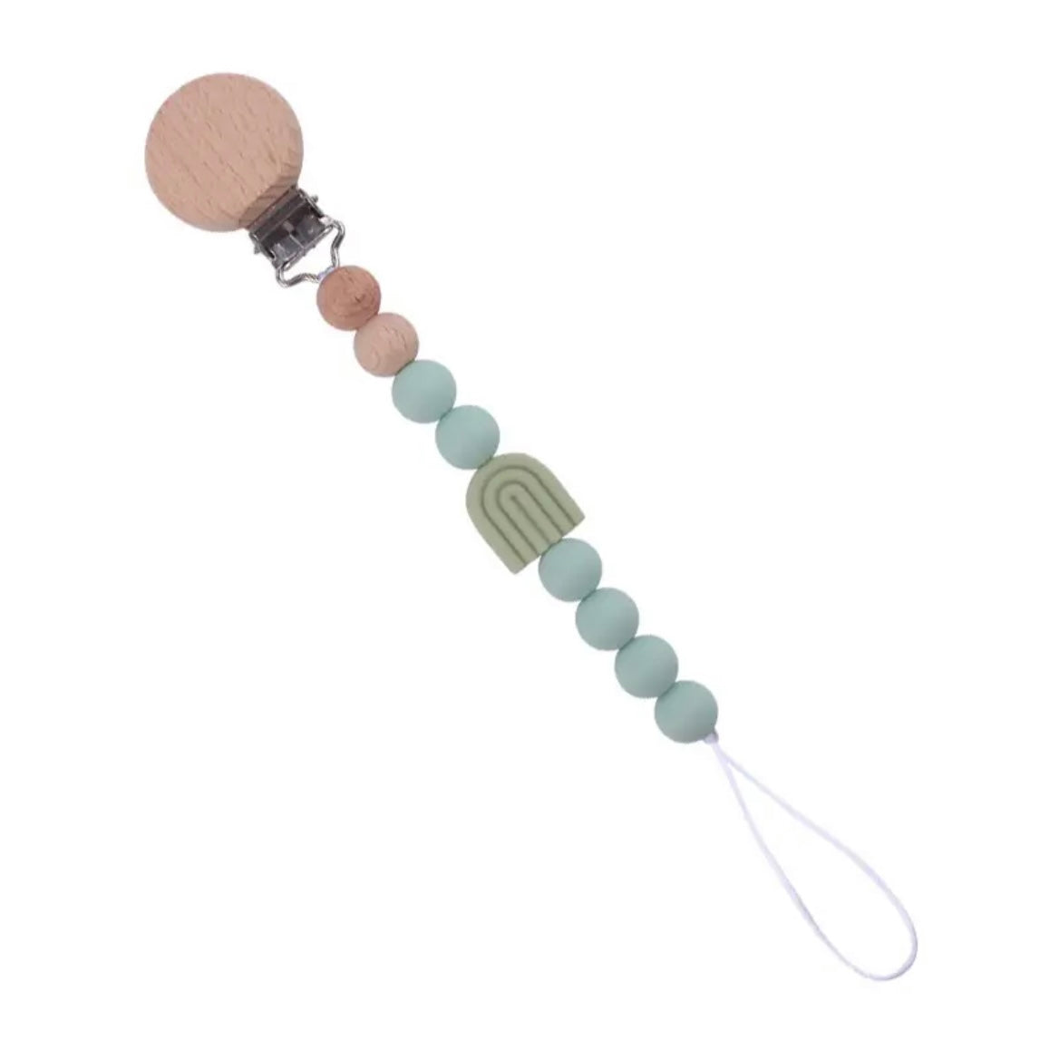 Bold Rainbow Personalized Pacifier Clip