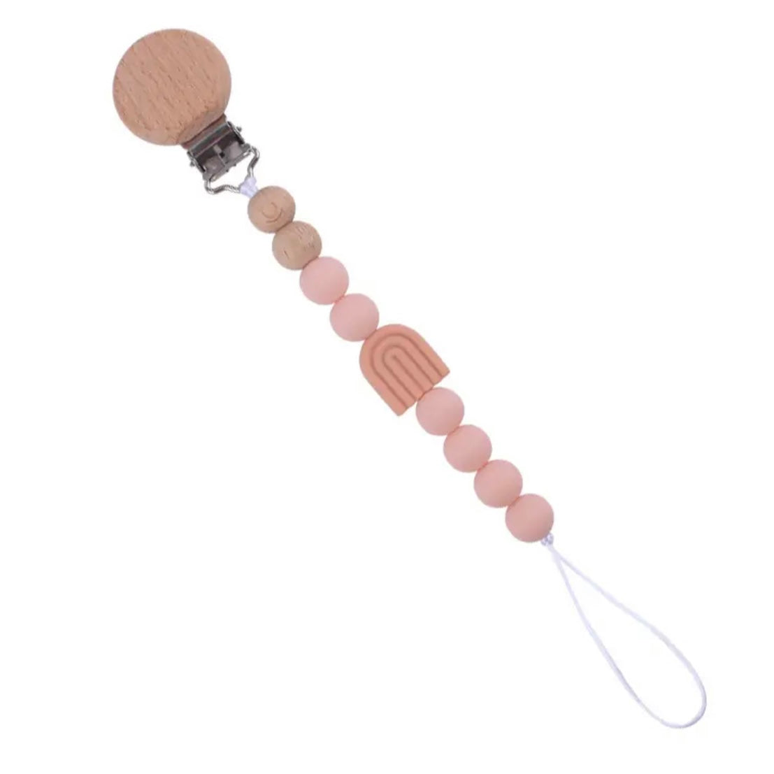 Bold Rainbow Personalized Pacifier Clip