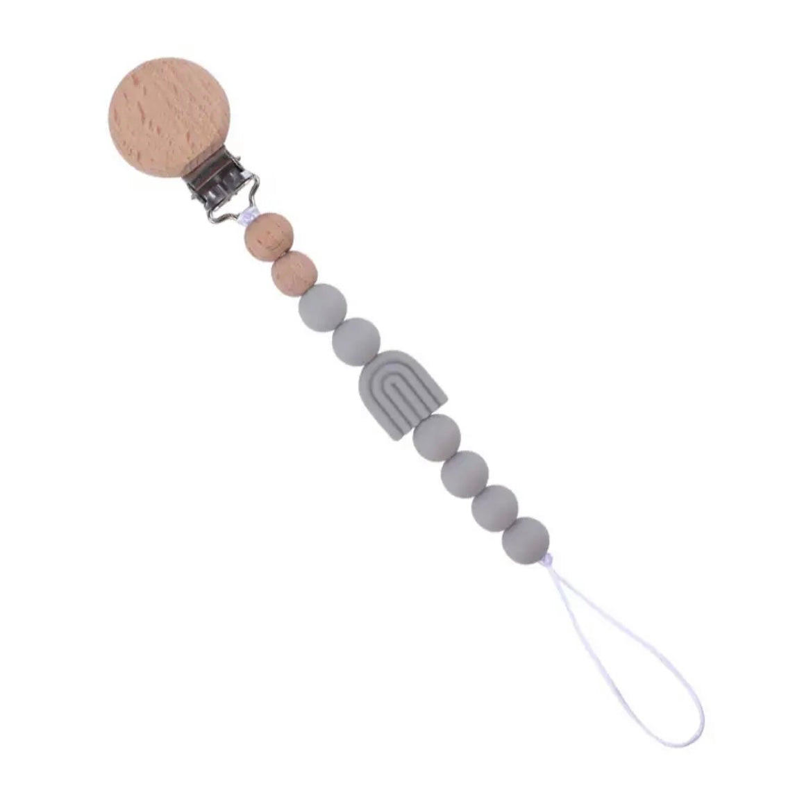 Bold Rainbow Personalized Pacifier Clip