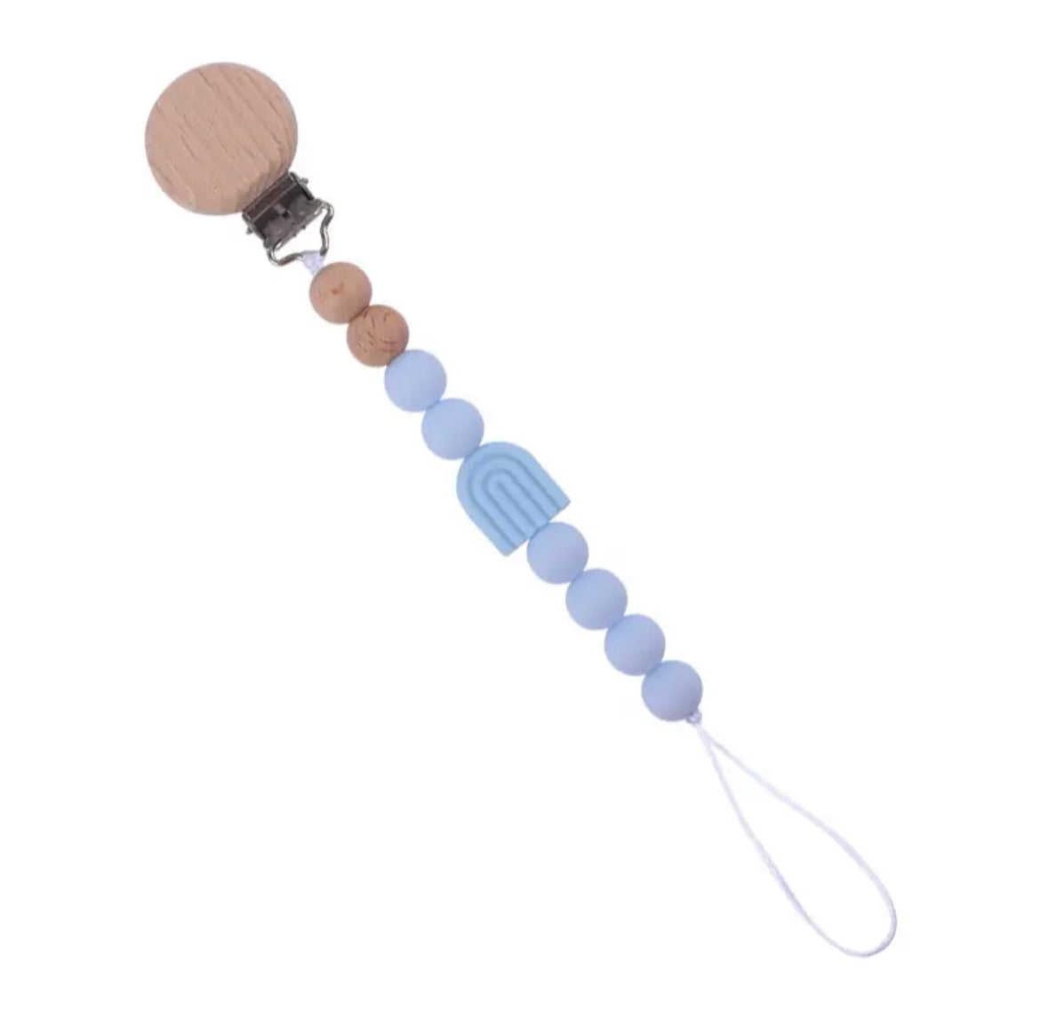Bold Rainbow Personalized Pacifier Clip