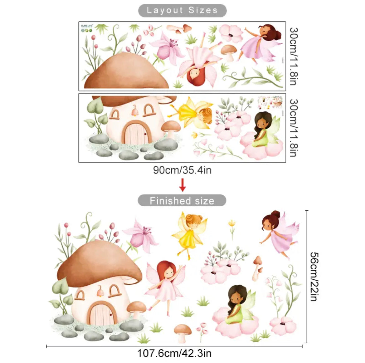 Nursery Decor Fairy Stickers