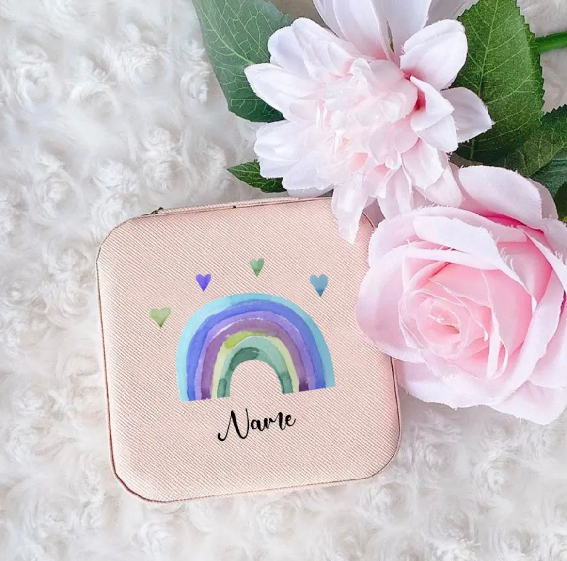 Personalized Rainbow Jewelry Box