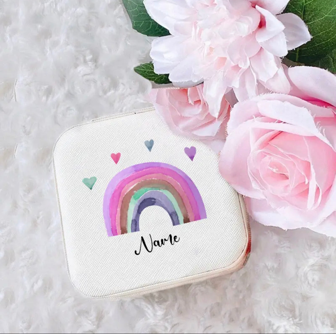 Personalized Rainbow Jewelry Box