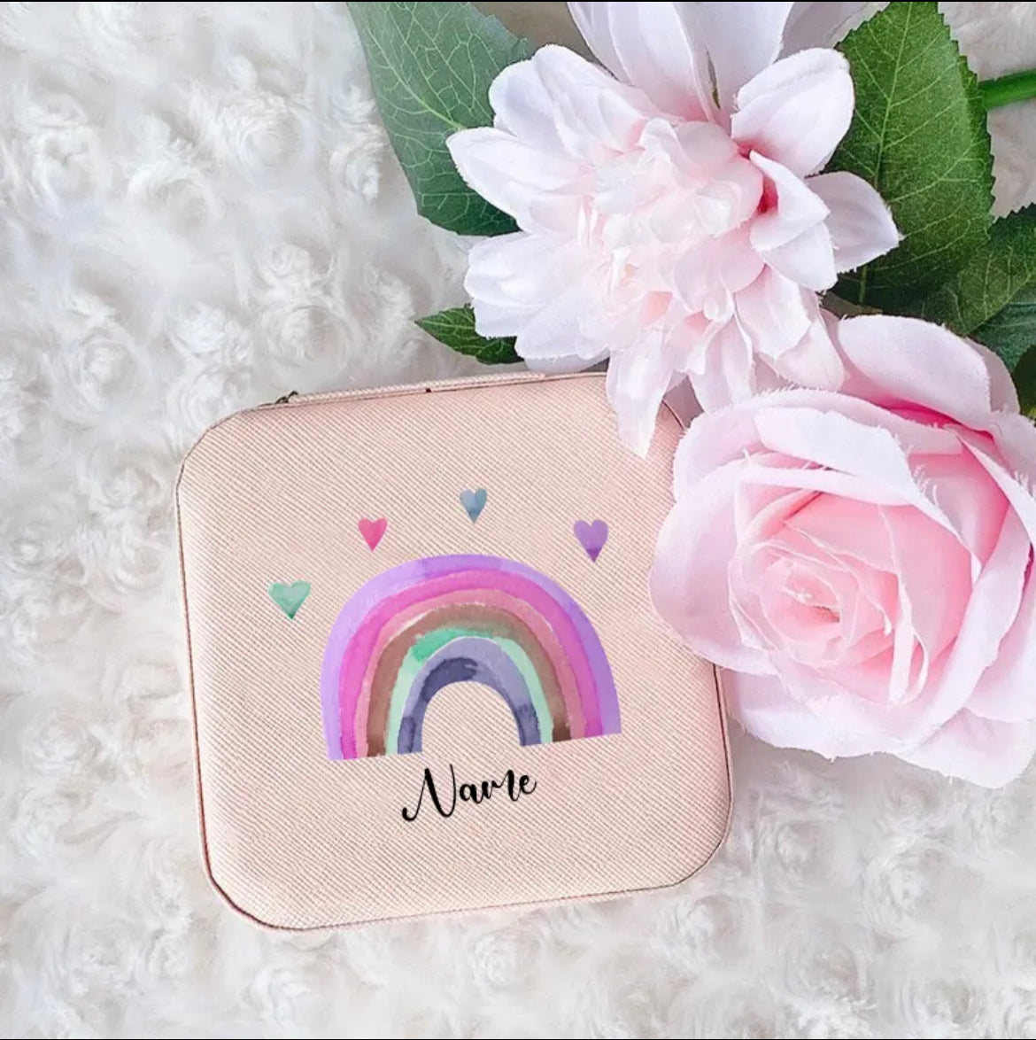 Personalized Rainbow Jewelry Box