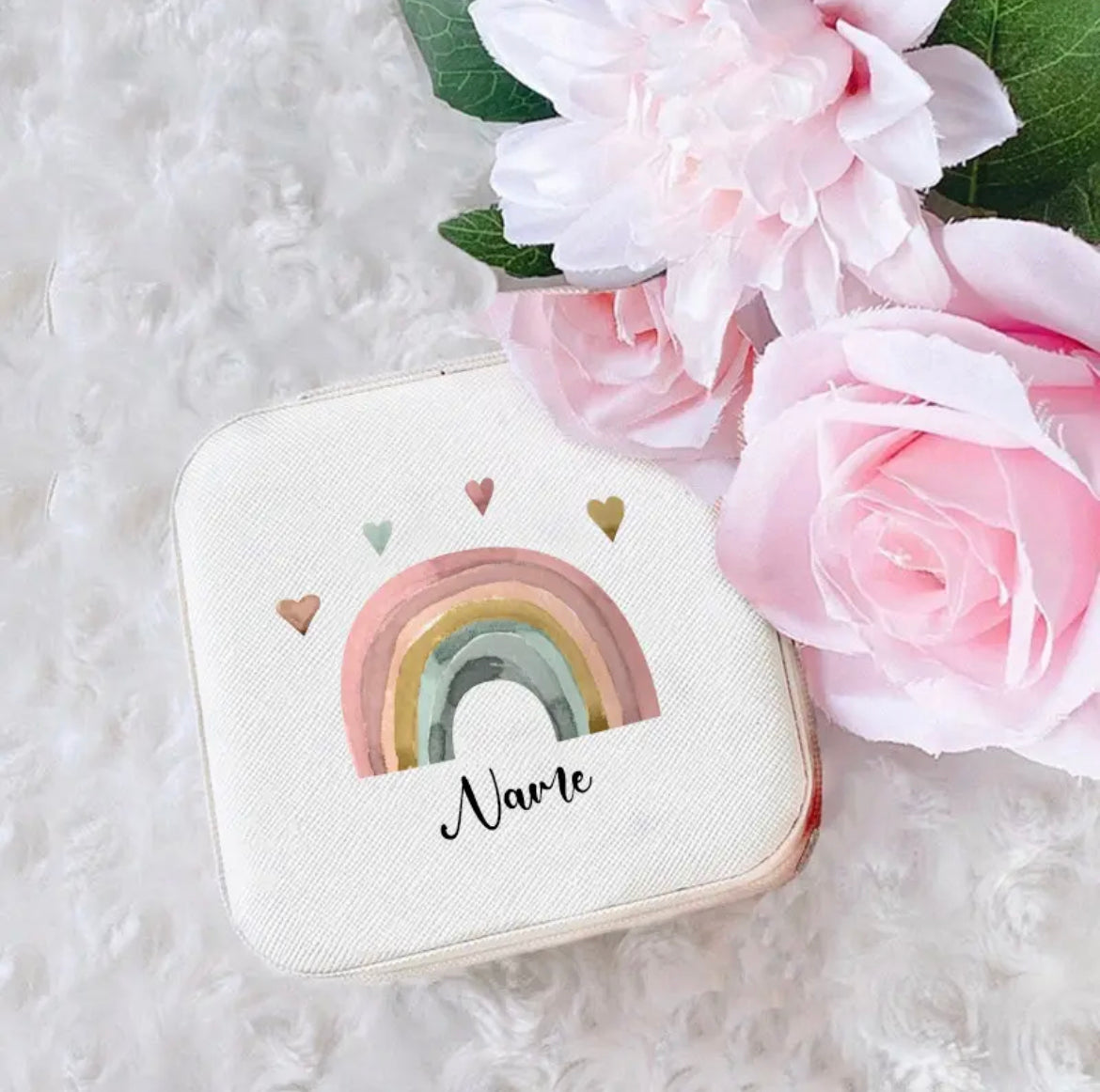 Personalized Rainbow Jewelry Box