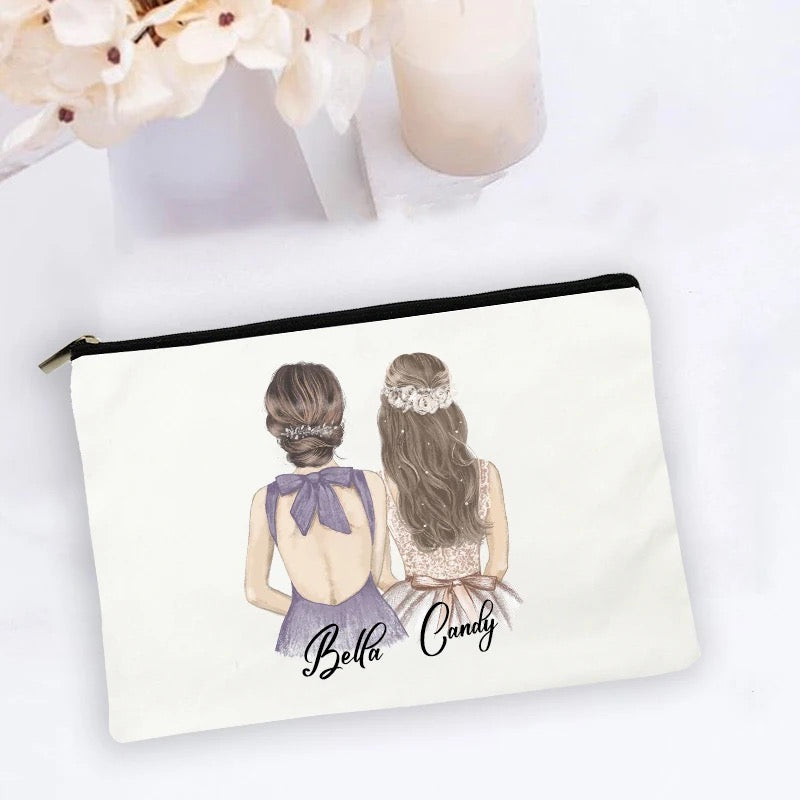 Personalized Bridesmaid Makeup Bag