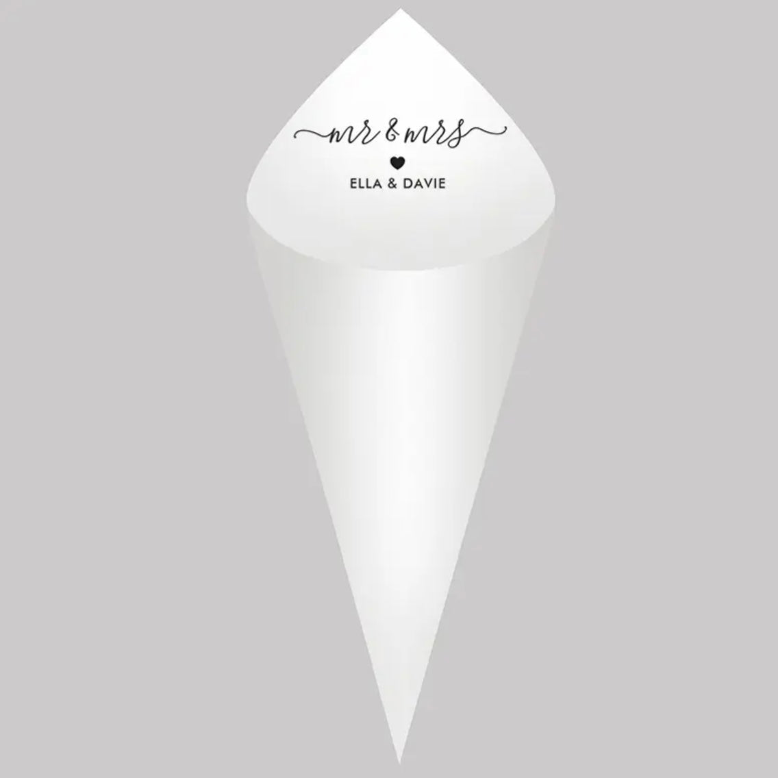 Personalized Wedding Cones - Set of 30