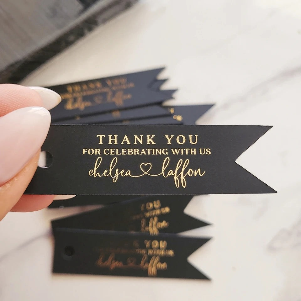 Custom Thank You Gift Tags- 50pcs