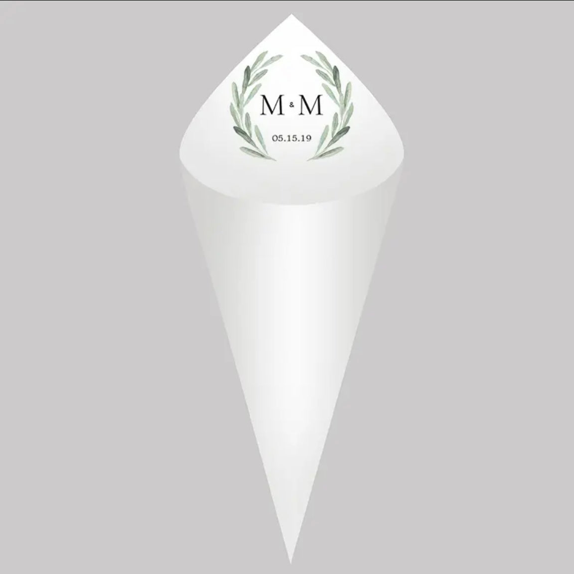 Personalized Wedding Cones - Set of 30