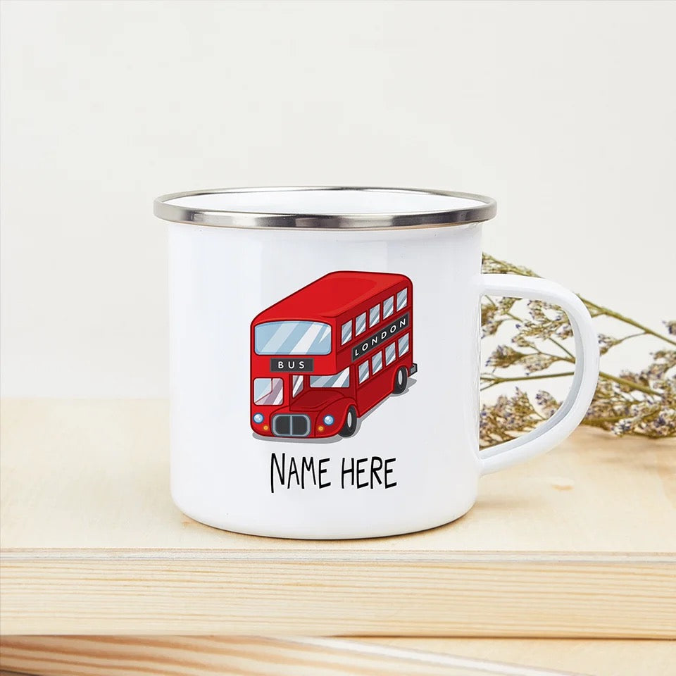 Personalized Kids Mug- Transport Designs