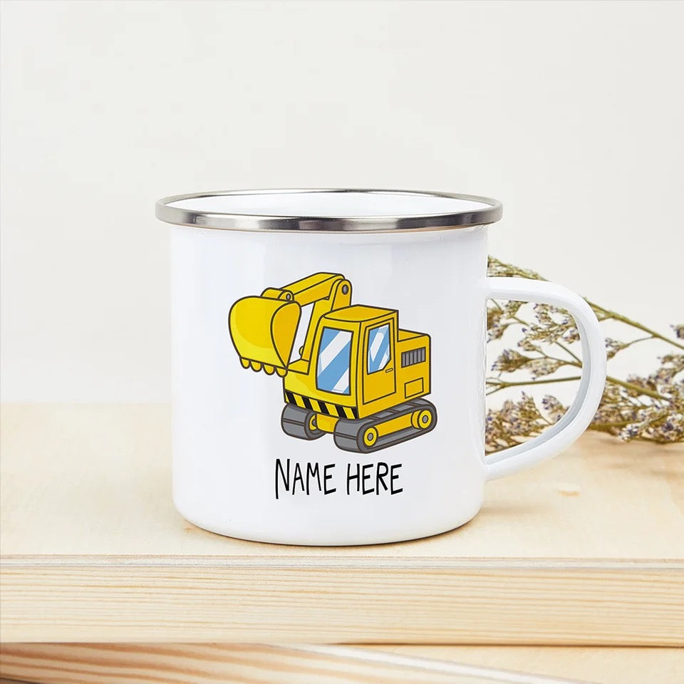 Personalized Kids Mug- Transport Designs