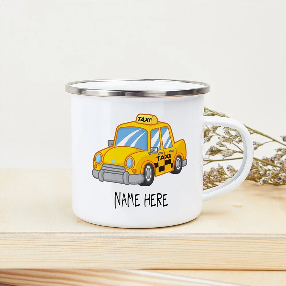 Personalized Kids Mug- Transport Designs