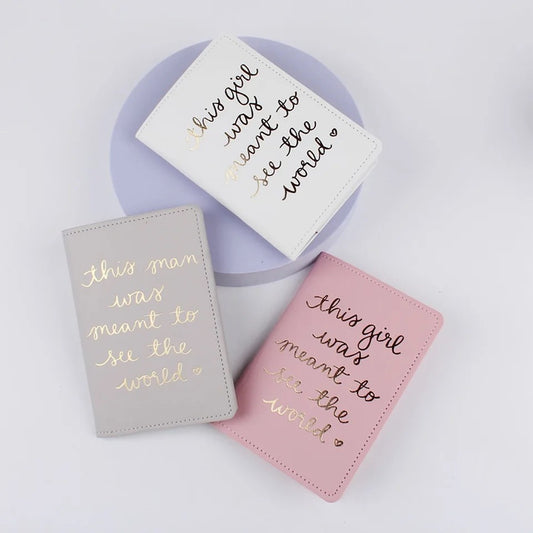 "This Girl Was Meant to See the World"  Passport Holder Cover