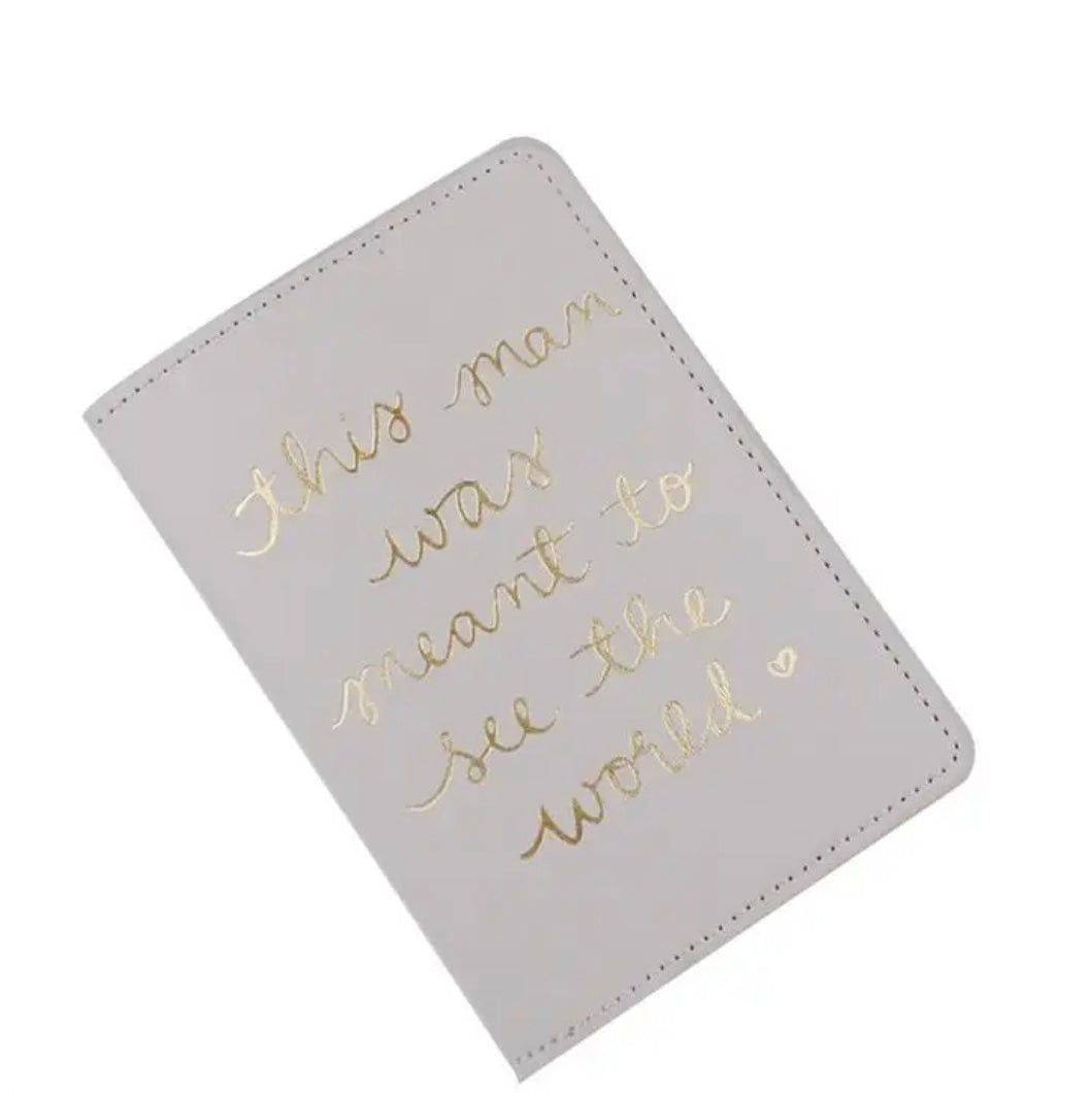 "This Girl Was Meant to See the World"  Passport Holder Cover