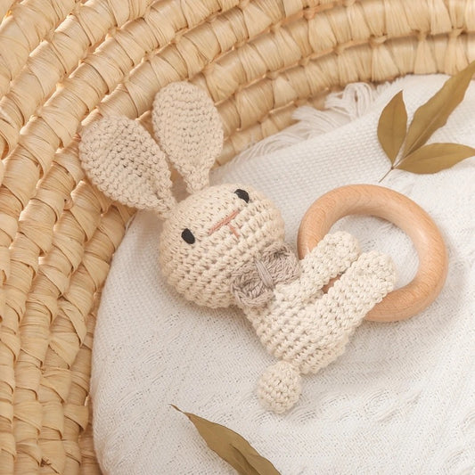 Baby Rattle Crochet Bunny Rattle Toy