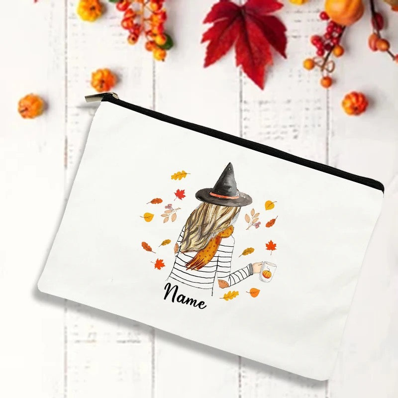 Personalized Makeup Case for the Fall Lover!