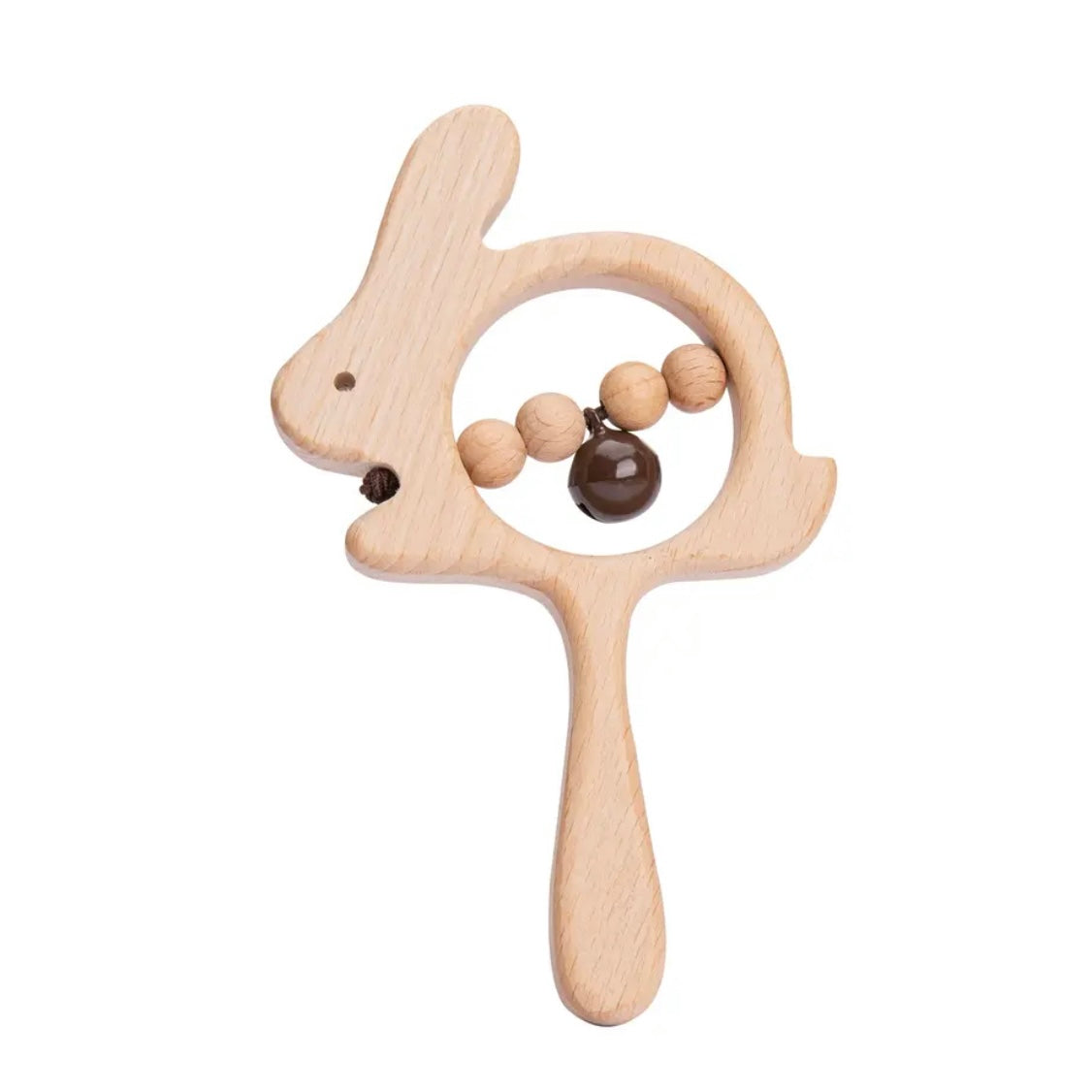 Personalized Wooden Rattle - Collection of Animal Designs