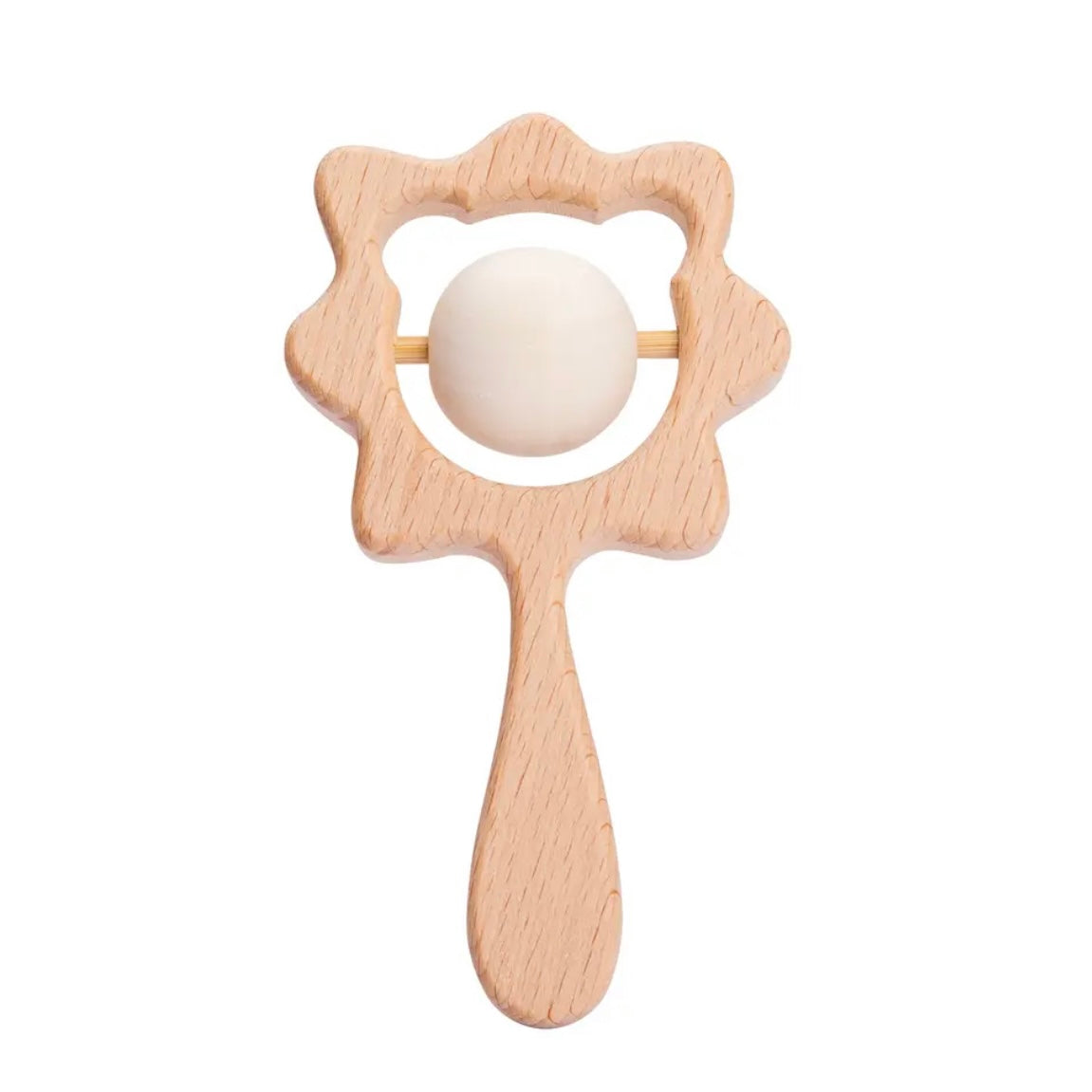Personalized Wooden Rattle - Collection of Animal Designs