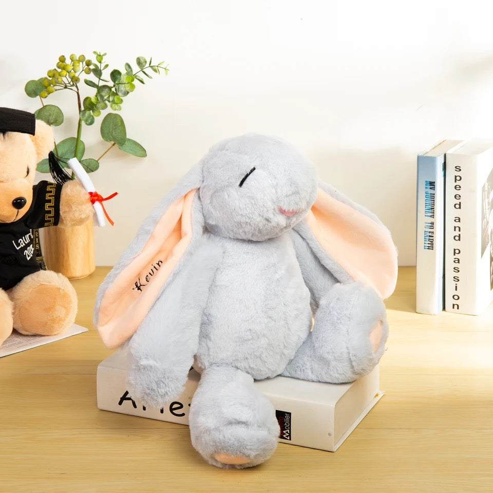 Plush Rabbit with Custom Embroidered Name