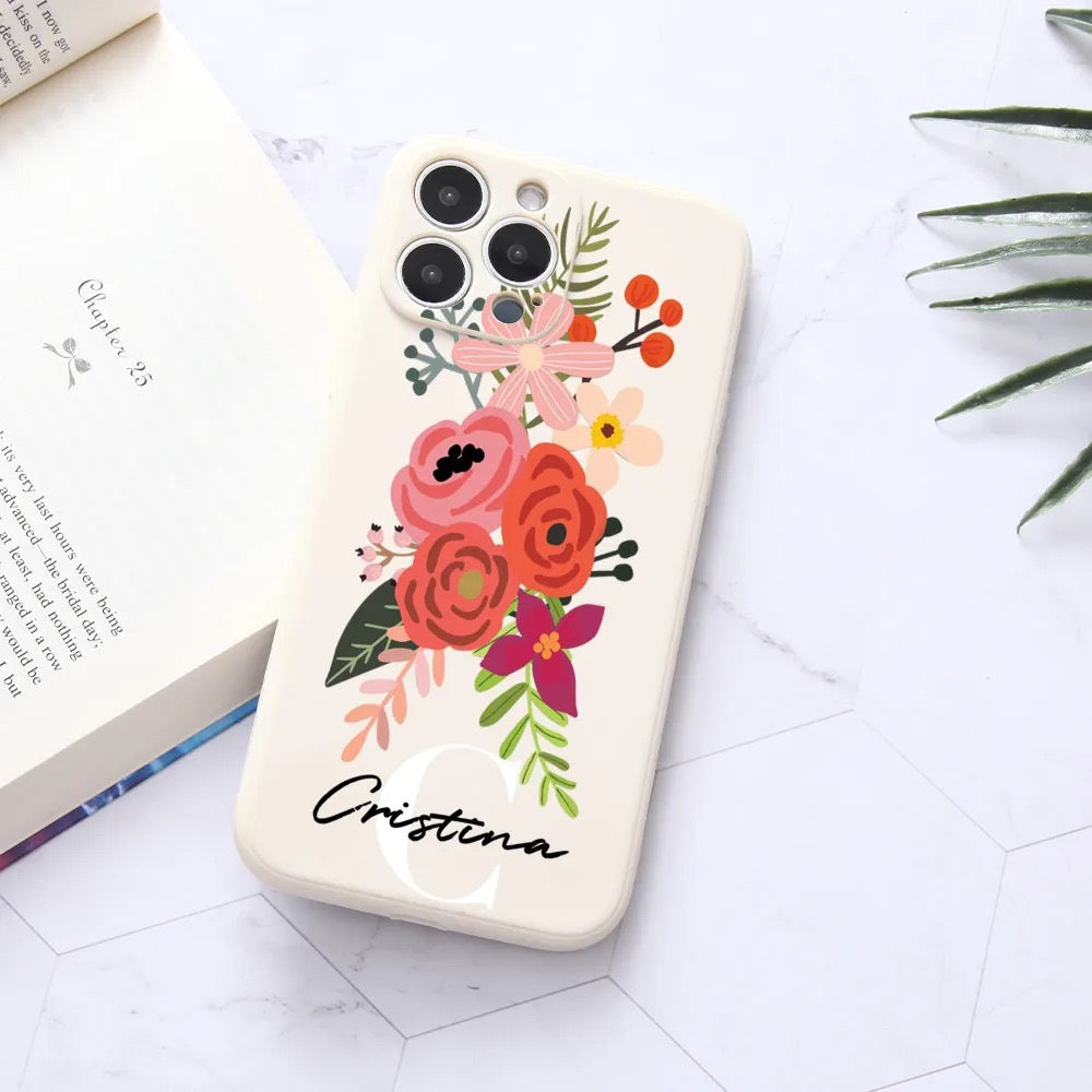 Floral Personalized iPhone Case