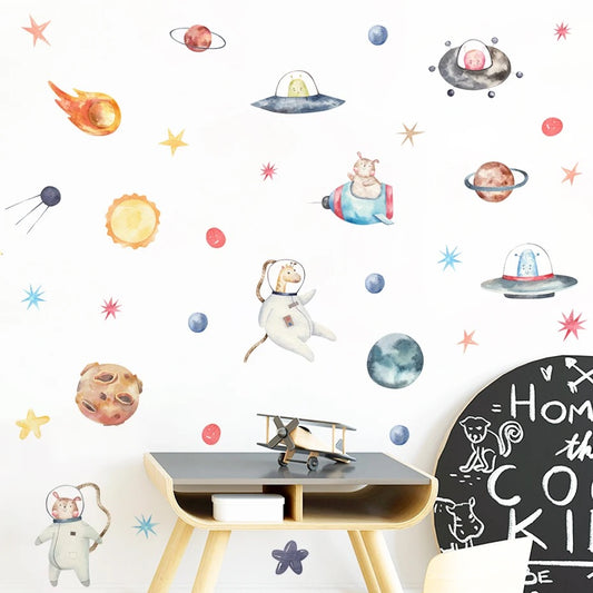 Animal Astronauts Wall Stickers