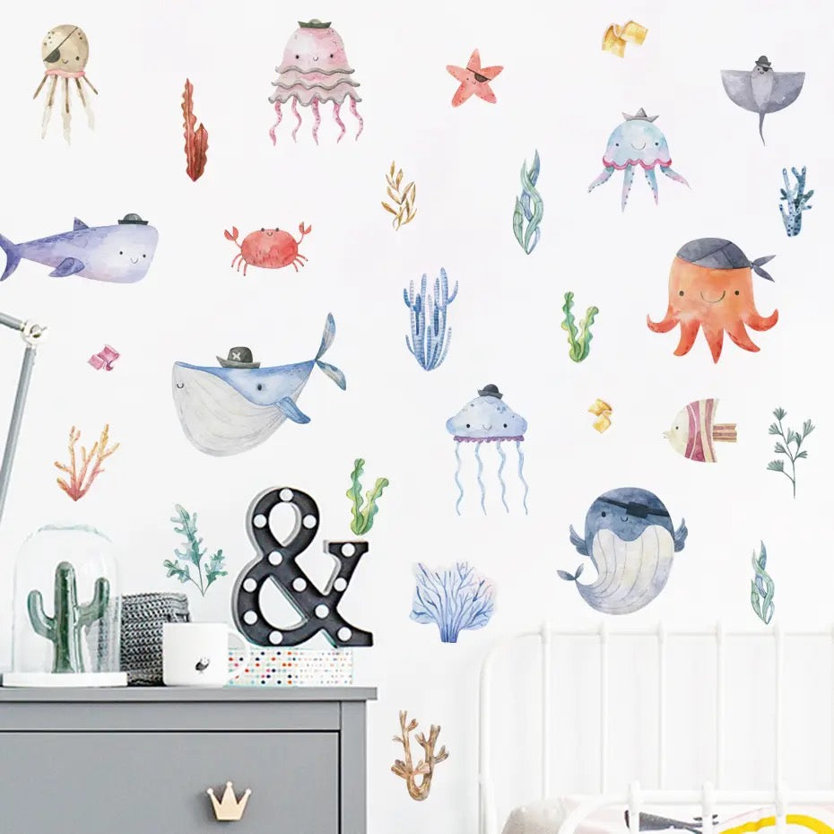 Magical Under the Sea Wall Stickers