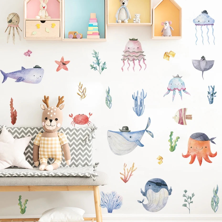 Magical Under the Sea Wall Stickers