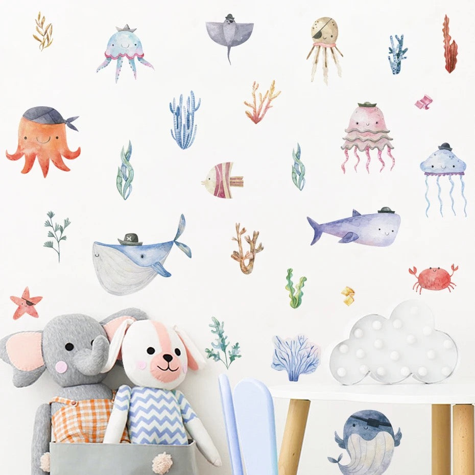 Magical Under the Sea Wall Stickers